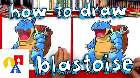 draw blastoise  pokemon