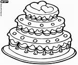 Cake Wedding Coloring Pages Gif Printable sketch template