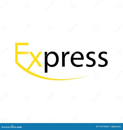express logo vector stock vector illustration  branding