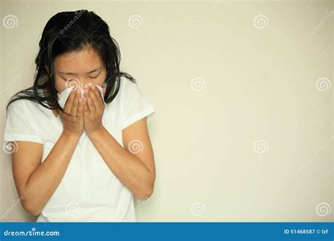 cough woman sneeze nose stock image image  suffering