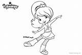 Coloring Pages Strawberry Shortcake Plum Pudding Friend Kids Printable Friends sketch template