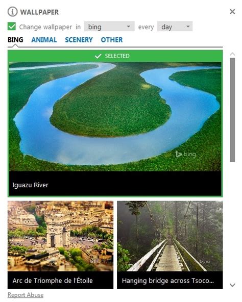 customize  bing desktop  favorite bing home page pictures