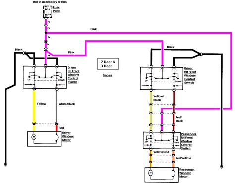 toyota power windows wiring diagram