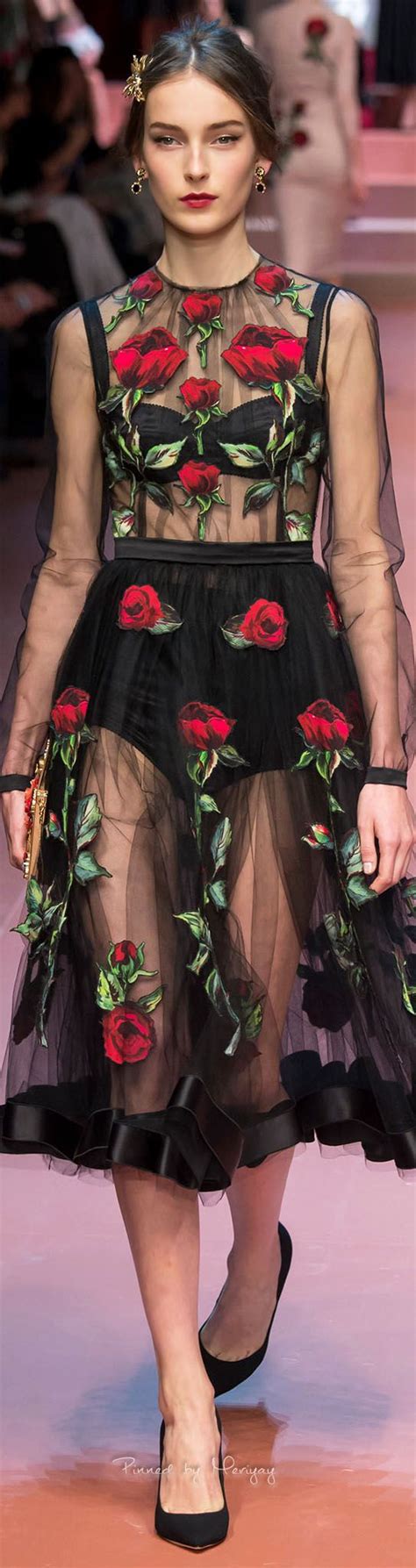 Dolce And Gabbana Fall 2015 The Fabric Does All The Work In This Sheer