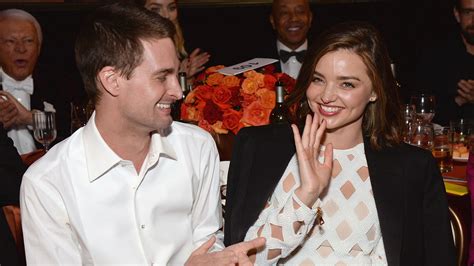 miranda kerr is engaged to snapchat ceo evan spiegel pret a reporter
