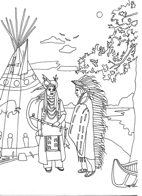 native americans native american adult coloring pages page