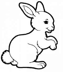 lapereau rabbit kids coloring pages