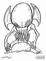 Coloring Pages Creepy Scary Monster Adults Color Getcolorings Getdrawings Printable Colorings sketch template