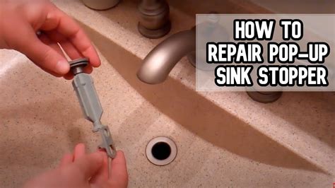 repair  reassemble pop  sink stopper diy video diy drainstop youtube