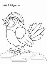 Pidgeotto Printable Drawing sketch template