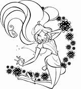 Winx Fairies Stumble sketch template
