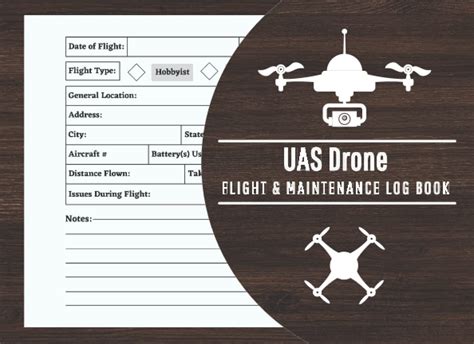 buy uas drone flight maintenance log book uas pilot log book  easy   drone flight