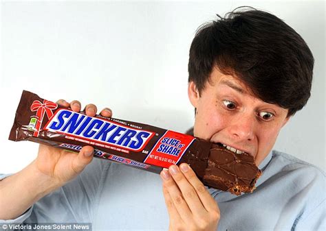 world s biggest snickers bar is 10 inches long and contains 2 000 calories daily mail online