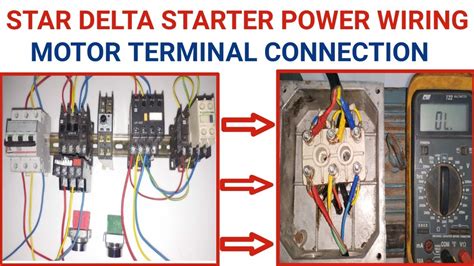 motor terminal star delta motor connection star delta connection  induction motor  star