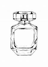 Perfume Drawing Bottles Getdrawings sketch template
