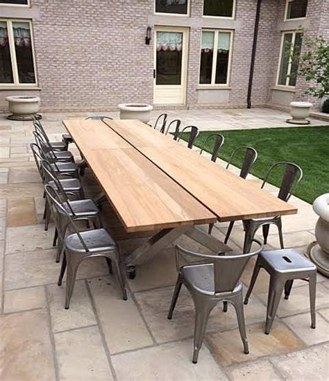 teak  stainless steel patio table traditional patio denver