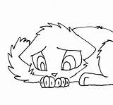 Sad Lineart Kitty Cat Drawing Deviantart Getdrawings sketch template