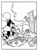 Looney Tunes Baby Coloring Pages Coloringpages1001 sketch template
