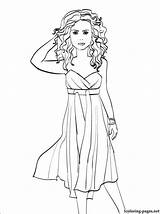 Coloring Shakira Pages Popular Coloringhome sketch template