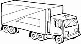 Lorry sketch template