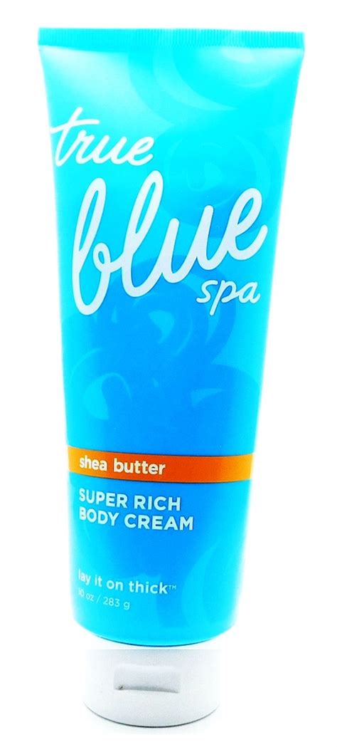 bath body works true blue spa shea butter super rich body cream  oz