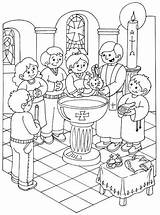 Taufe Catholic Coloring Bibel Kirche Baptism Malvorlagen Batismo Geschichten Ausmalbild Sacraments Erziehung Religiöse sketch template