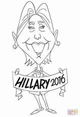 Clinton Hillary Coloring Pages Clipart Printable Popular Drawing Library sketch template