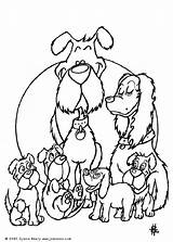 Family Coloring Dog Pages Animal Terrier Fox Print Color Popular sketch template