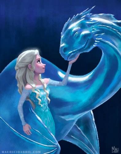 Dragons Images Elsa And Ice Dragon Wallpaper And
