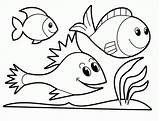 Coloring Fish Pages Simple Comments sketch template