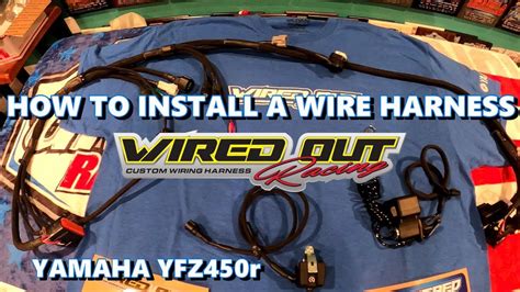 install  wire harness yamaha yfxzr race cut  wired  racing youtube