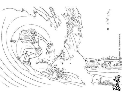 barbie surfing coloring page ballerina coloring pages ariel coloring
