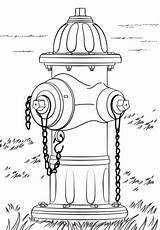 Fire Hydrant Coloring Printable Pages Drawing Categories sketch template