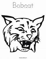 Coloring Bobcat Wildcats Pages Wildcat Bob Drawing Print Face Template Noodle Outline Matching Fun Twistynoodle Built California Usa Ll Twisty sketch template