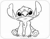 Stitch Coloring Pages Lilo Disney Sitting Drawing Down Drawings Disneyclips Sitch Angel Pdf Colors Tumblr sketch template