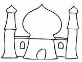 Mosque Masjid Homeschooling Ramadan Ancenscp Lapbook Umm Sister Nu Sukses Mewarnai Belajar Yayasan Batam sketch template