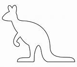 Dot Kangaroo Aboriginal Templates Animal Printables Printable Pages Do Marker Printablee sketch template