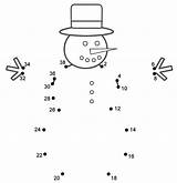 Christmas Snowman Dots Connect Winter Count Coloring Dot Pages Bigactivities Letters Kids Kindergarten Activity Counting Math Merry 2009 Capital Snowmen sketch template
