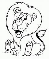 Coloring Lion Pages Baby Popular sketch template