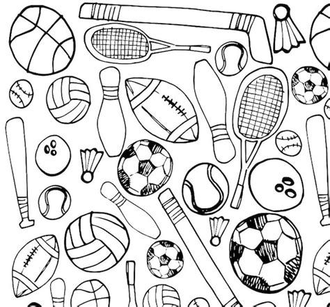 printable sports coloring page etsy