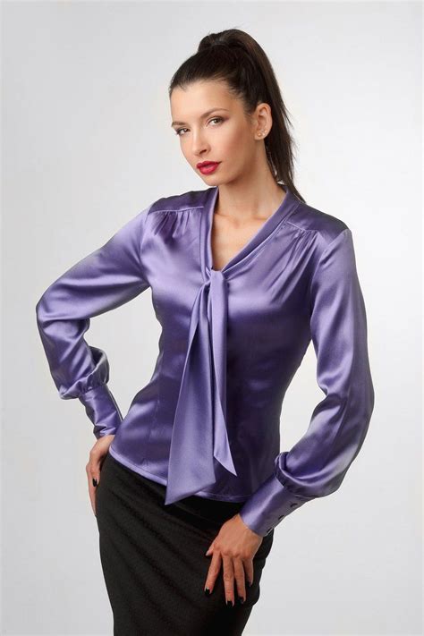 386 best satin blouses images on pinterest silk satin