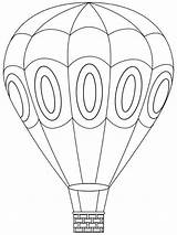 Air Hot Pages Coloring Balloons Balloon Printable sketch template