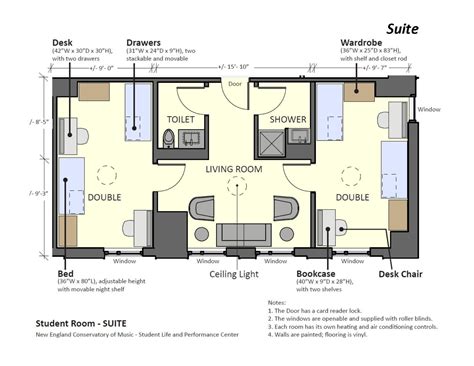 Sample Residence Room Layouts New England Conservatory