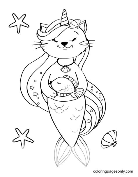 mermaid adorable cute unicorn coloring pages coloring pages princess ee