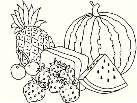 top fresh fruit coloring pages  kids coloring pages