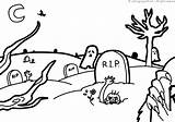 Graveyard Brujas Noche Varityskuvia Tulosta sketch template