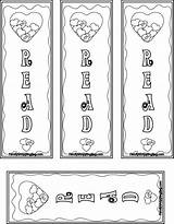 Bookmarks Coloring Printable Color Own Valentine Pages Kids Bookmark Valentines Print Visit Craft sketch template