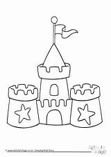 Colouring Sand Castle Sandcastle Coloring Pages Printable Print Beach Template Summer Seaside Colour Clip Simple Elegant Kids Hogwarts Activity Getdrawings sketch template