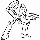 Robot Coloring Pages sketch template