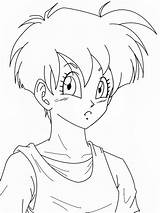 Videl Maga Lineart Coloring A7x Getdrawings sketch template